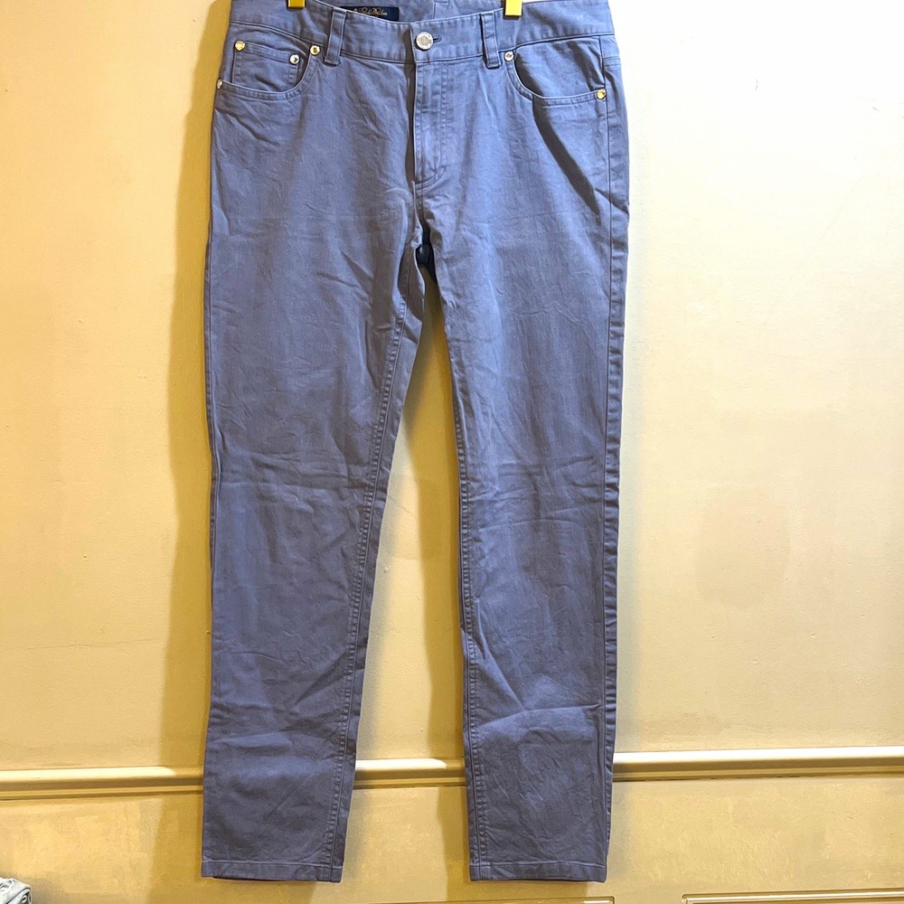 Brooks Brothers Women's Blue Solid Twill Skinny Slim Dress Pants Stretch 6